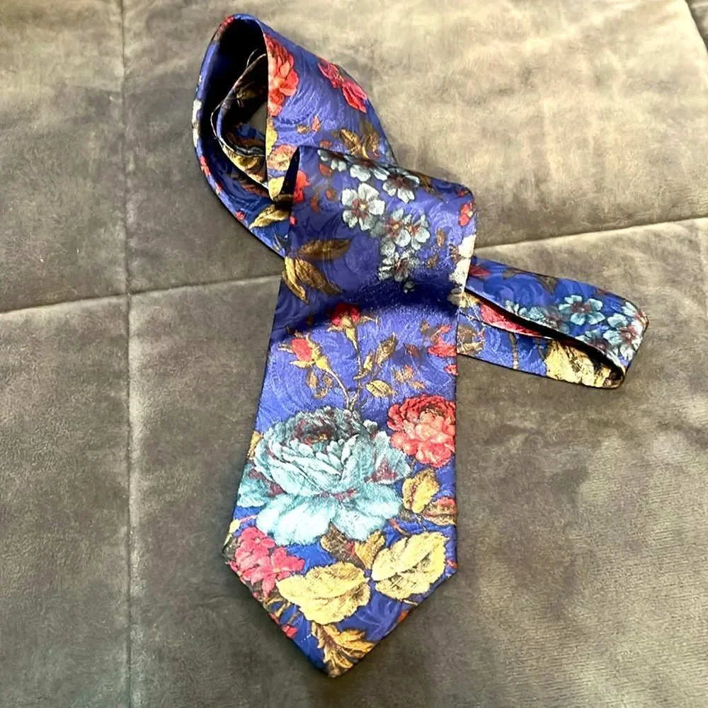 Editions by Van Heusen Floral Tie Formal Prom Special Occasion Wedding USA Men